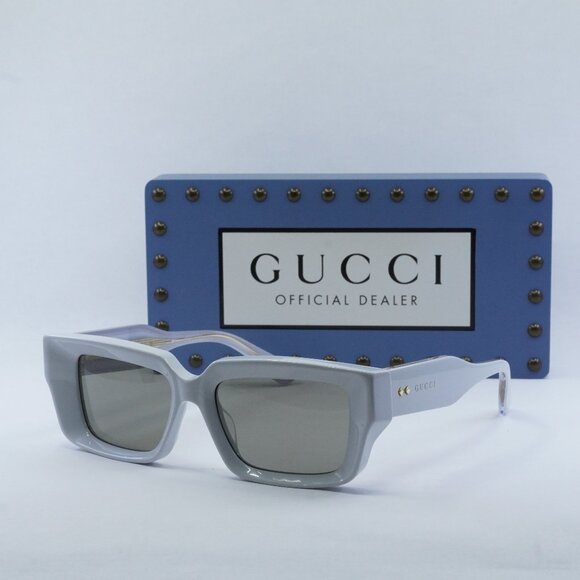 Gucci GG1529S 004 Square Sunglasses - Grey\Brown - Picture 1 of 11